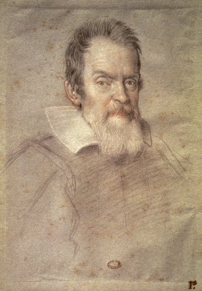 Portrait de Galileo Galilei (1564-1642) Astronome et Physicien - Ottavio Mario Leoni